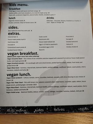 Vegan menu options at Cafe Mocha in Bateau Bay