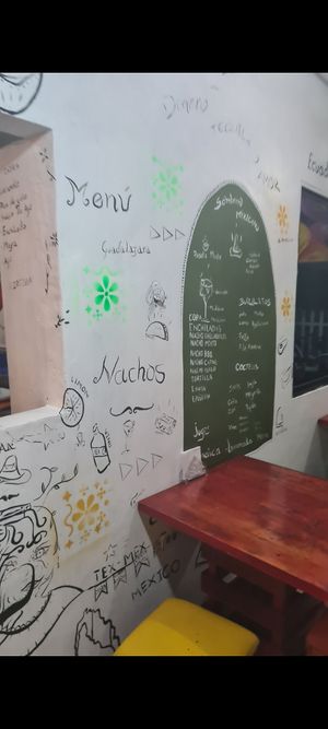 Menu at La Cueva De Los Cuates in Puerto Ayora