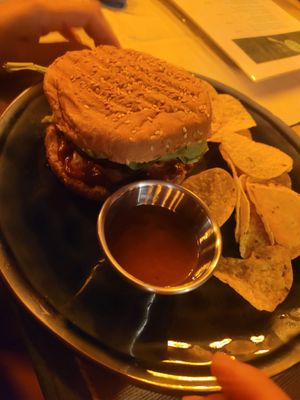 Hamburger at Spice & Soul  in Las Terrenas