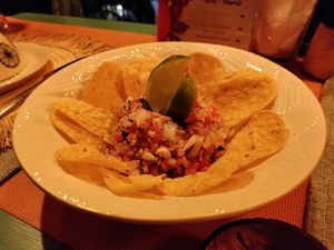 Mexican ceviche with soya at Spice & Soul  in Las Terrenas
