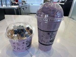 Power bowl and power bowl smoothie!   at Rush Bowls in Colorado Springs