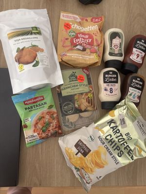 Variety of goods the store offers  at Vegan Wolf  in Vienna