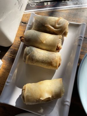 Spring rolls  at Kedai Mini Resto Rice Field in Pangandaran