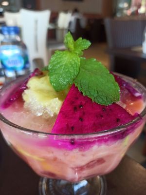 Sop buah TANPA susu at Supernova Biak, Restoran n Karaoke in 