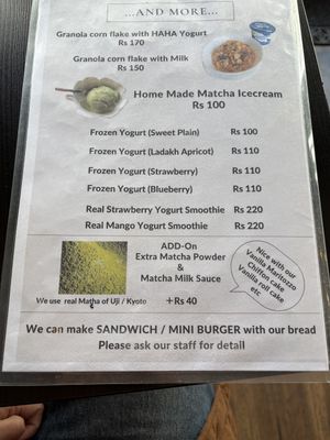   at Haha Japanese Bakery and Cafe in Leh