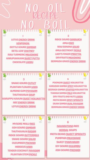 online recipe class  at No Oil No Boil Restaurant - அடுப்பில்லா எண்ணெயில்லா உணவகம் in Chennai