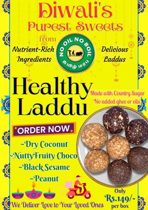 energy balls poster at No Oil No Boil Restaurant - அடுப்பில்லா எண்ணெயில்லா உணவகம் in Chennai