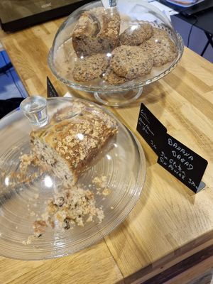 Banana bread without gluten and sugar at Natury in Barcelona