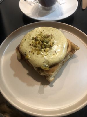 Pistachio roll 😋  at Natury in Barcelona
