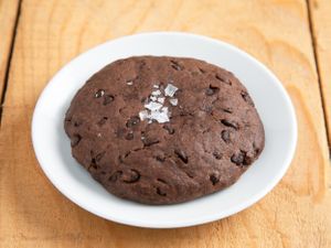 plantbased Cookie with Chocolate and Salt flakes at Natury in Barcelona