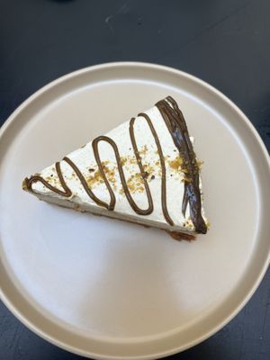 pistachio cheesecake  at Natury in Barcelona