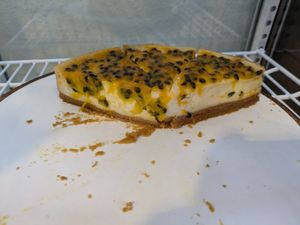 Tropical cheesecake at Natury in Barcelona