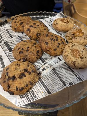 Chocolate and walnut cookies at Natury in Barcelona