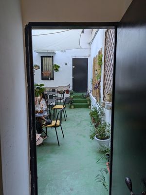 Entrance to the patio at Natury in Barcelona