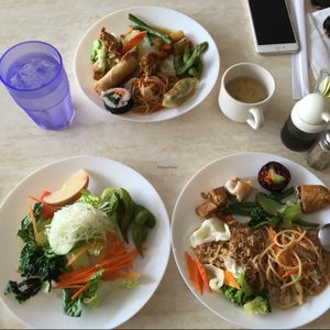 lunch buffet at Pepper Tree Veggie Cuisine in Houston