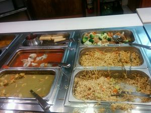 buffet at Pepper Tree Veggie Cuisine in Houston