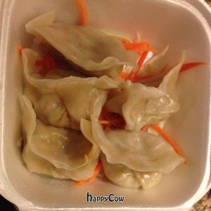 veggie dumplings at Pepper Tree Veggie Cuisine in Houston