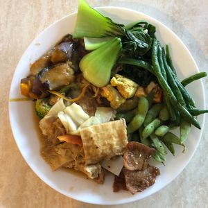 My 2nd plate.   at Pepper Tree Veggie Cuisine in Houston