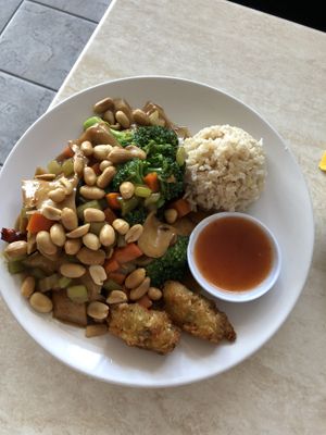 Kung pow not chicken at Pepper Tree Veggie Cuisine in Houston