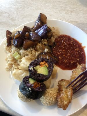 All vegan  at Pepper Tree Veggie Cuisine in Houston