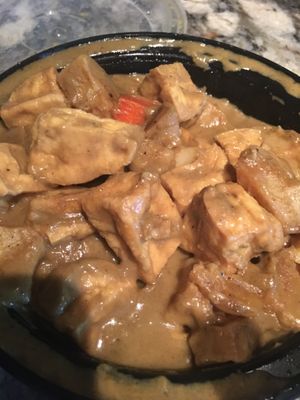 Tofu curry at Pepper Tree Veggie Cuisine in Houston