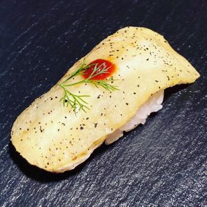 茄子とトマトとディルの握り  at veggie tempo & sushi in Tokyo