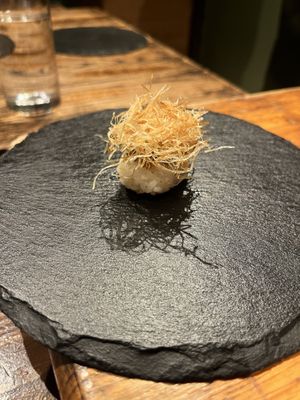 Green onion   at veggie tempo & sushi in Tokyo