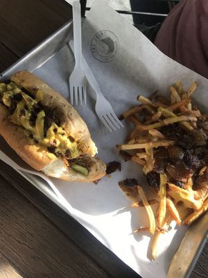Philly w/ No-Animal Fries  at The Joint in Colorado Springs