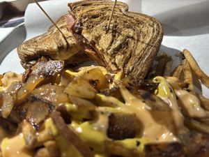 reuben with no animal fries  at The Joint in Colorado Springs