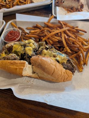 Philly with regular fries at The Joint in Colorado Springs