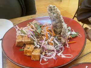 Cabbage salad with tofu   at Nem Viet in Castlemaine