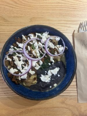 Chilaquiles  at Mora Mora Colima   in Mexico City