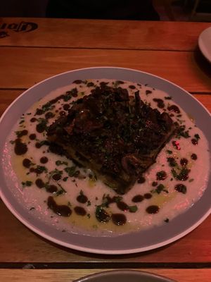 Lasanha de cogumelos trufados e bechamel at Pixirica Gastrolounge in Sao Paulo