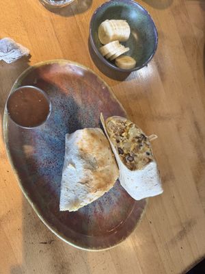 Vegan breakfast burrito  at Great Full Gardens Cafe & Eatery in Reno