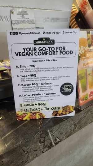 Menu at Caffé-Té-Ree-Ya in Pasay