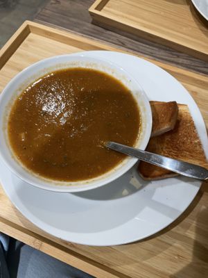 Lentil Soup with Bread  at The Kind  in Kyoto