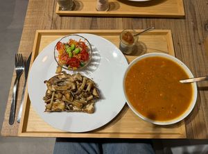 Mushroom hummus set  at The Kind  in Kyoto