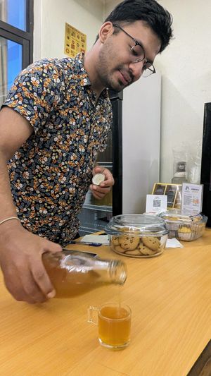 Mr. Kombucha at 3A Cafe in Kathmandu