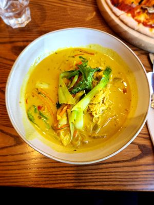 Vegan Linguini Pasta at Royal Hotel in Naseby