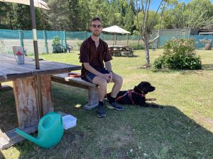Lovely quiet beer garden, listening to birdsong   at Royal Hotel in Naseby