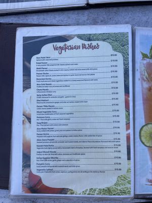 Vegetarian dishess  at Masala Twist  in Nadi