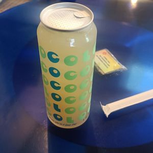 Longjing green tea coconut water at COCOLO in Hawthorn