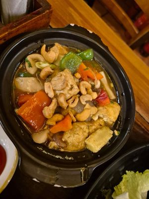 Braised tofu and cashew at Madam Tran Restaurant & Cooking Class in Hanoi