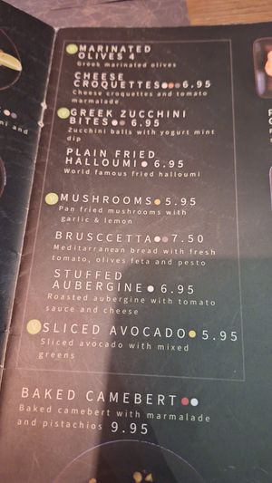 Menu at Kalua - Cocktails & Tapas Bar in Paphos