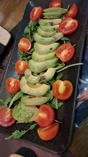 Sliced avocado at Kalua - Cocktails & Tapas Bar in Paphos