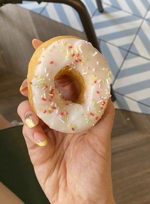 Mini vanilla glazed donut  at The Original American Donuts in Toulouse