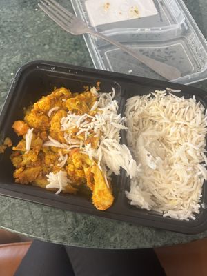 aloo gobhi plate  at RASA in Arlington