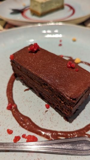 Tarta sacher at Ramen Kagura - Zaragoza in Zaragoza