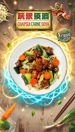 chapsui carne soya at Chilewok Meat & Vegan - Reino del Aji in La Serena