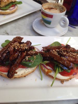 lunch option at Bagel in Mallorca